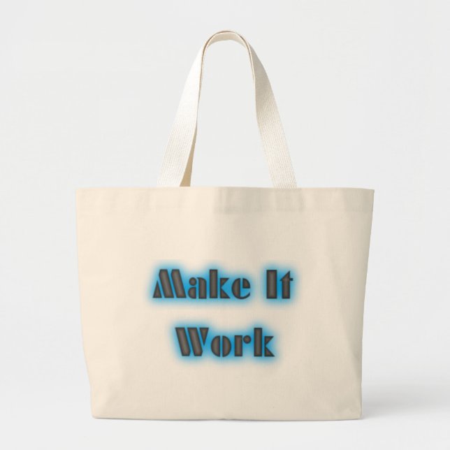 Bolsa Tote Grande makeiworkBLUE3BIGGER (Frente)