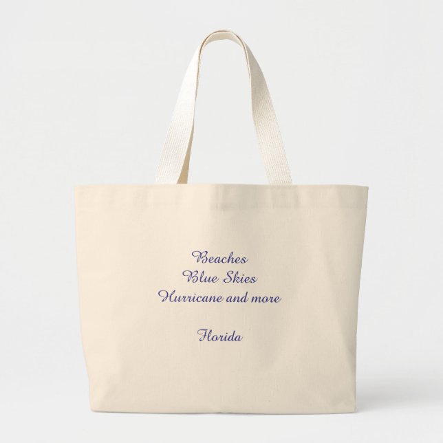 Bolsa Tote Grande Mala de Viagem Flórida (Frente)