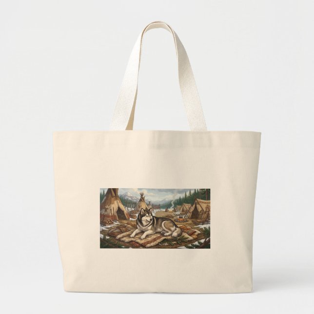 Bolsa Tote Grande Malamute Nativo   (Frente)