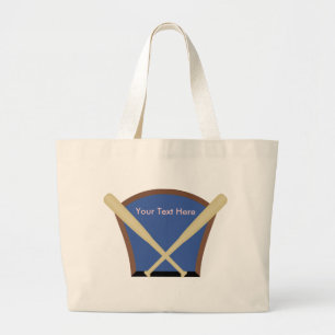 Bolsa Tote Grande Malas de Tote Personalizadas do Baseball