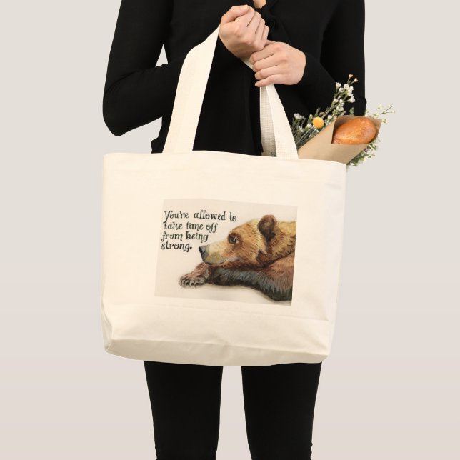 Bolsa Tote Grande Mama Bear Tote (Frente (produto))