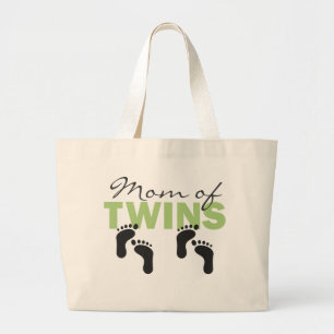 Bolsa Tote Grande Mamã dos gêmeos