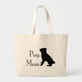 Bolsa Tote Grande Mamã extravagante do Pug