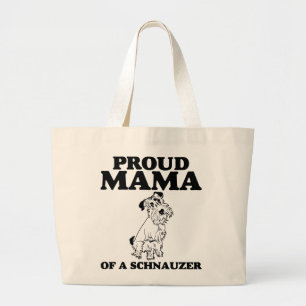 Bolsa Tote Grande Mama orgulhoso de uma sacola do Schnauzer