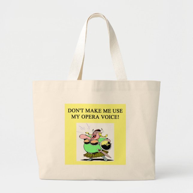 Bolsa Tote Grande mamã; voz da ópera de s (Frente)