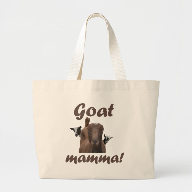 Bolsa Tote Grande Mamães da cabra (Frente)