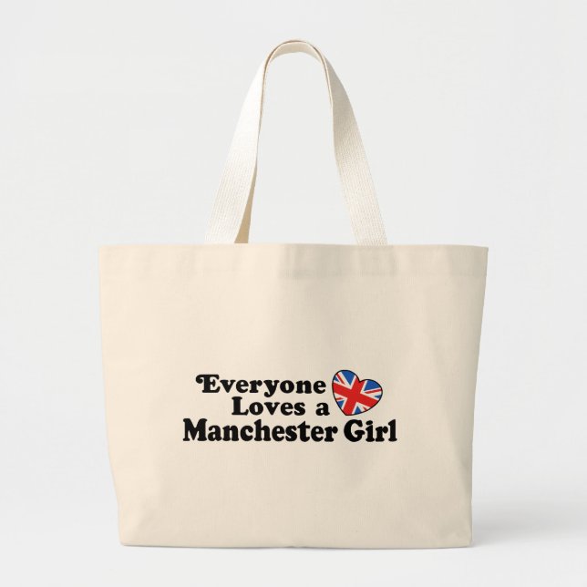 Bolsa Tote Grande Manchester Girl (Frente)