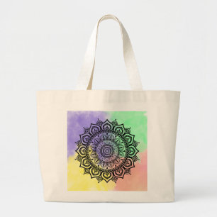 Bolsa Tote Grande Mandala Tote Bag