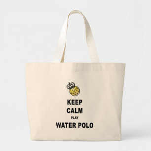 Bolsa Tote Grande Mantenha produtos do pólo aquático da calma e do