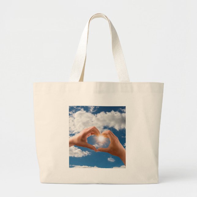 Bolsa Tote Grande Mãos de amor (Frente)