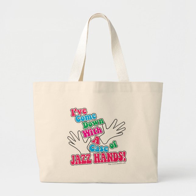 Bolsa Tote Grande Mãos de Jazz! (Frente)