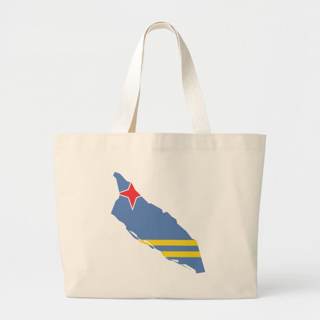 Bolsa Tote Grande Mapa AW de Aruba (Frente)