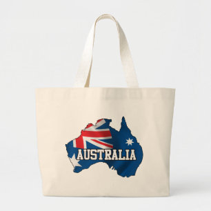 Bolsa Tote Grande Mapa de Austrália
