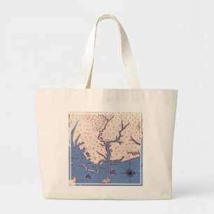 Bolsa Tote Grande Mapa de Virgínia