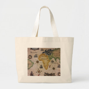 Bolsa Tote Grande Mapa Mundial - África