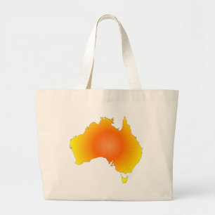 Bolsa Tote Grande Mapa Sunny Austrália