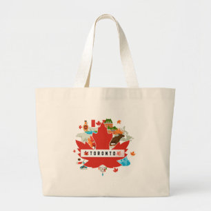 Bolsa Tote Grande Maple Leaf Toronto Tote Bag