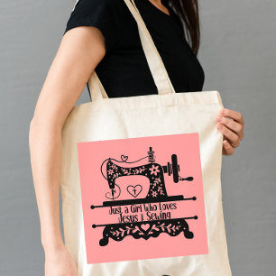 Bolsa Tote Grande Máquina De Serradura De Vintagem Cura