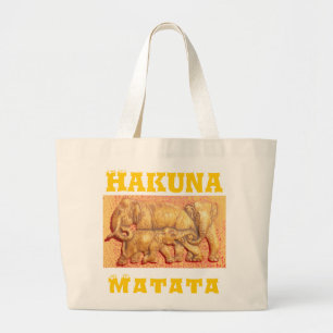 Bolsa Tote Grande Mara Elephants africana ameaçada