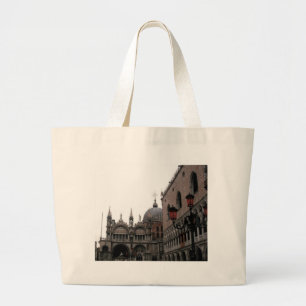 Bolsa Tote Grande Marca de Rua ao quadrado e Basilica