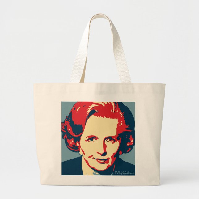 Bolsa Tote Grande Margaret Thatcher - ferro: Saco de OHP (Frente)