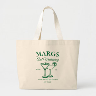 Bolsa Tote Grande Margs e Matrimony Beach Festa de solteira
