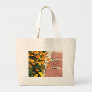 Bolsa Tote Grande Marigold Amarelo Laranja Flói Seus Sacos De Tota D