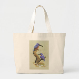 Bolsa Tote Grande Martinho pescatore Azure - azureus de Ceyx