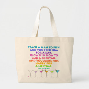 Bolsa Tote Grande MARTINI ZEN - Sacola de Compras Happr para Toda a