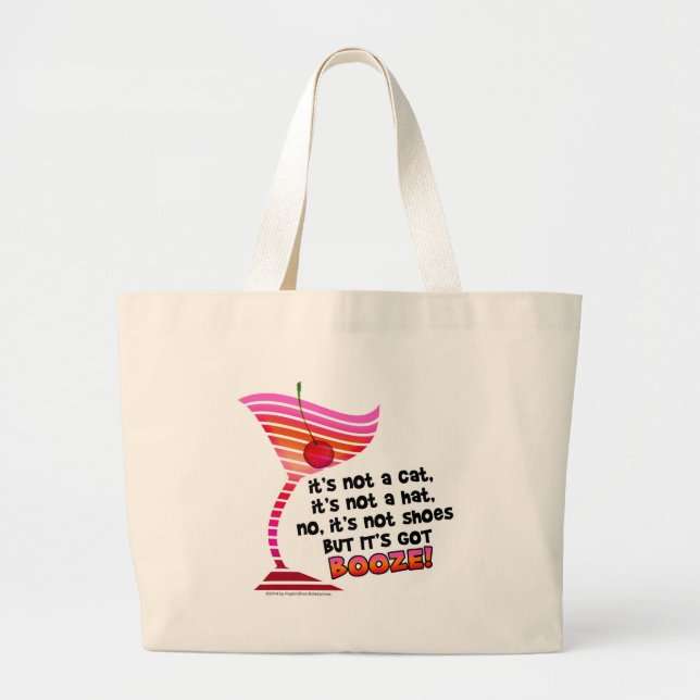 Bolsa Tote Grande ... mas tem BEBIDA! (Frente)