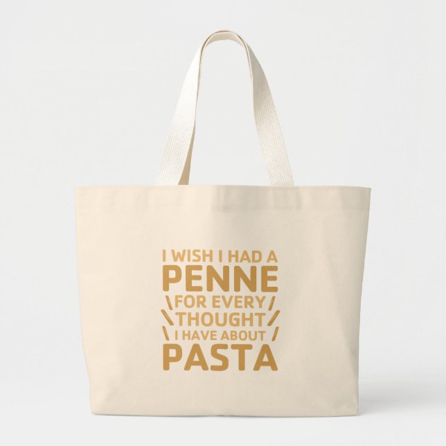 Bolsa Tote Grande Massa de Penne (Frente)