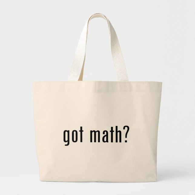 Bolsa Tote Grande matemática obtida? (Frente)