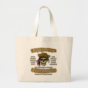 Bolsa Tote Grande Material pirata de Pegleg Pete