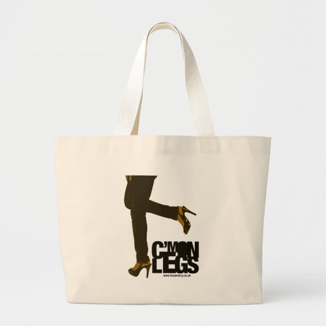 Bolsa Tote Grande Matiz e grito - C'mon pés - saco (Frente)