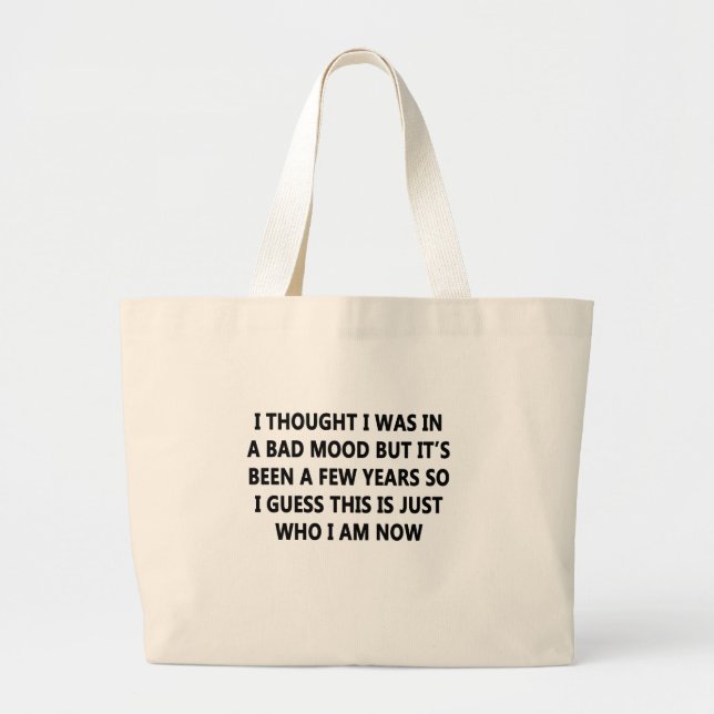 Bolsa Tote Grande Mau humor (Frente)
