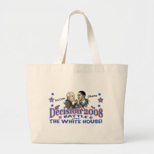 Bolsa Tote Grande McCain contra Obama 2008