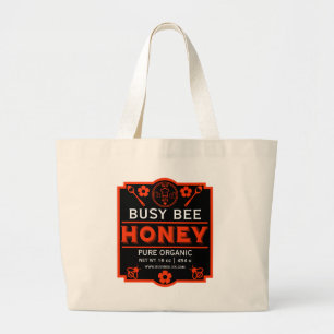 Bolsa Tote Grande Mel de produto doméstico