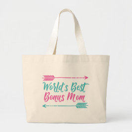 Bolsa Tote Grande Melhor Bônus do Mundo Mãe
