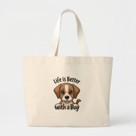 Bolsa Tote Grande Melhor Com Cães