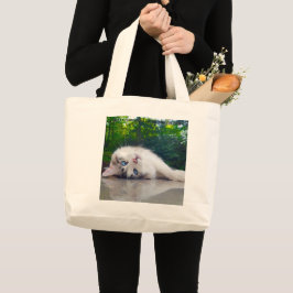 Bolsa Tote Grande Melhor gato vesgo