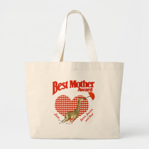 Bolsa Tote Grande Melhor Guarda-Prêmio Mãe