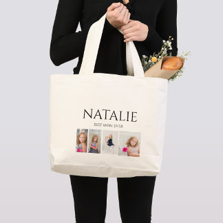 Bolsa Tote Grande Melhor Mãe de Todos os Tempos 4 Foto