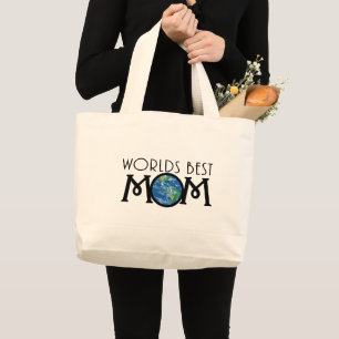 Bolsa Tote Grande Melhor Mãe do Mundo