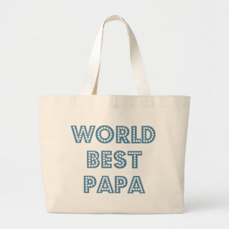 Bolsa Tote Grande Melhor Papa do Mundo