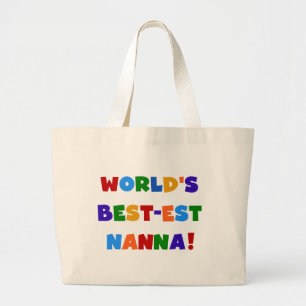 Bolsa Tote Grande Melhores Camisetas Nanna de Nanna de Ninho Brilho