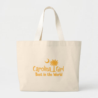 Bolsa Tote Grande Menina amarela de Carolina melhor no mundo