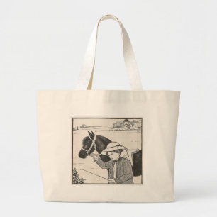 Bolsa Tote Grande Menina com pônei