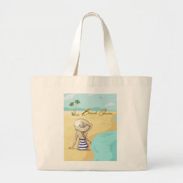 Bolsa Tote Grande menina de praia