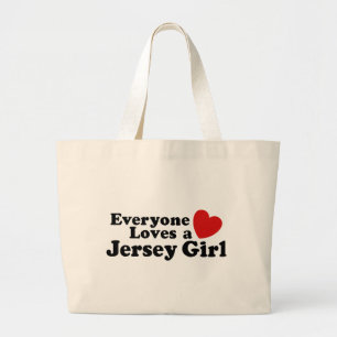 Bolsa Tote Grande Menina do jérsei
