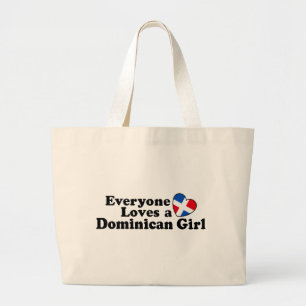 Bolsa Tote Grande Menina dominiquense